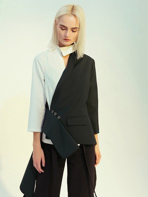 New Age Hollow Out Suit Jacket
