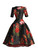 Luxury Brocade Floral Swallow Tail Dress 