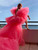 Puffy Pink Organza Maxi Dress 