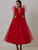 Red Ball Gown MidI Dress
