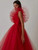 Red Ball Gown MidI Dress