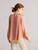 Silk Splendor Raglan Sleeve Round-Neck Blouse