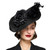 Tea Party Feather & Straw Fascinator Derby Hat