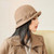 Chic Wool Felt Fedora Cloche Hat 