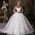 Beaded Pearl Ball Gown Wedding Dress