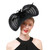 Black Tea Party Feather Hat