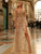 Sequined Mirror Gold Maxi Dress