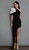 One Shoulder Big Bow Oblique Dress