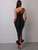 Stunning One Shoulder Feather Midi Dress 