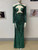 Green Off Shoulder Sequined Dress