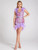 Feather Embellished Sleeveless Mini Dress
