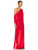 Red 3D Flower Maxi Dress 