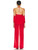 Red 3D Flower Maxi Dress 
