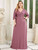 Plus Size A-Line Chiffon Sequined Dress