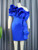 Grrly Grrls Plus Size Blue One Shoulder Dress 