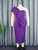 Plus Size Purple One Shoulder Dress