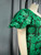 Plus Size One Shoulder Green Dress