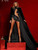 Black Beaded Tassel Velvet Mini Dress
