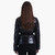 Short Black Puffer Jacket With Belt