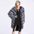 Silver Full-length Faux Fur Coat