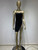 Black Strapless Crystal Tassel Mini Dress