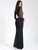 Transparent Mesh Black Maxi Dress 