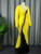 Plus Size Yellow Fringe Dress