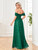 Green Off-shoulder Sequined Dress