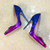 Riveted Granulated Color Stiletto Pumps
