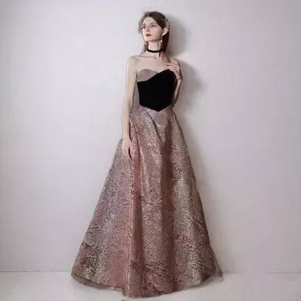 Sweetheart A-Line Sequin Velvet Gown