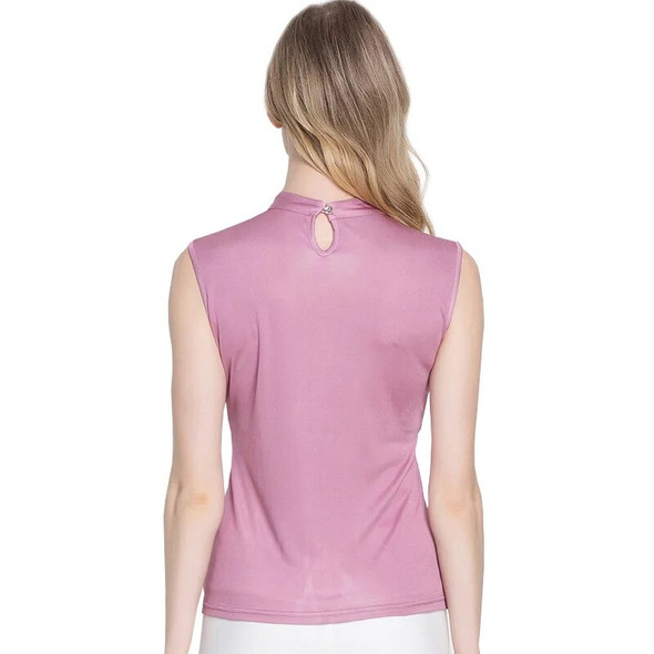 Mock Neck Silk Cami