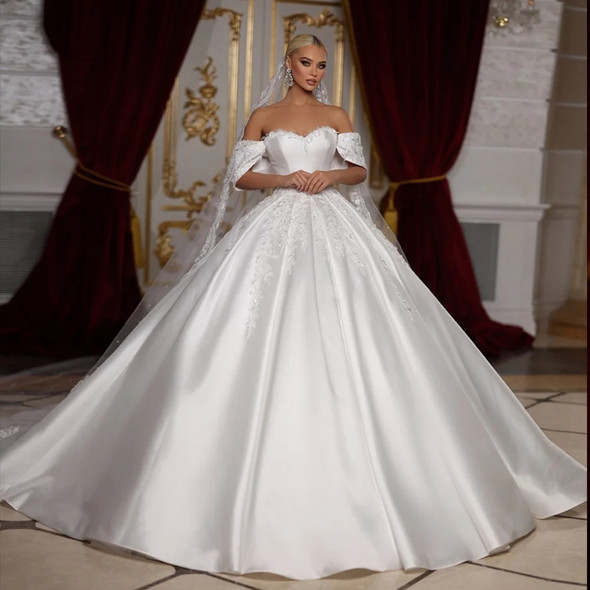 Off Shoulder Princess Wedding Dress