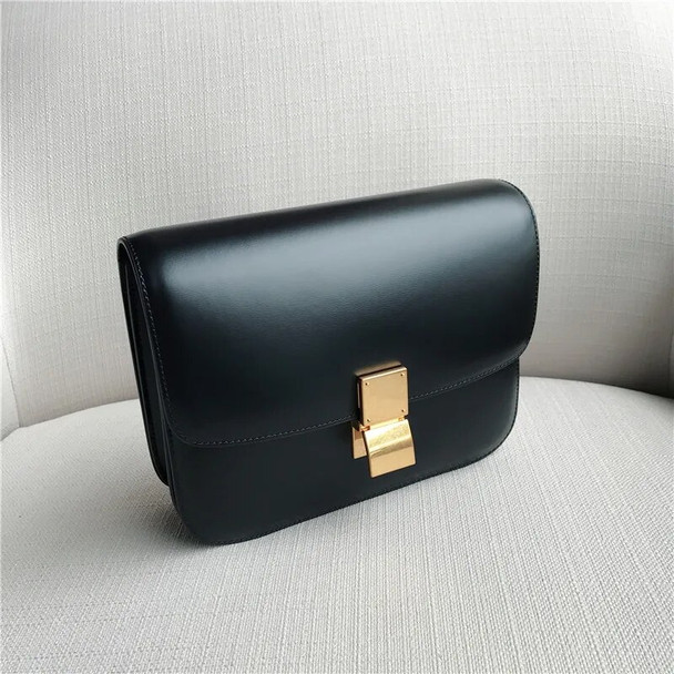 Genuine Leather Tofu Luxury Handbag