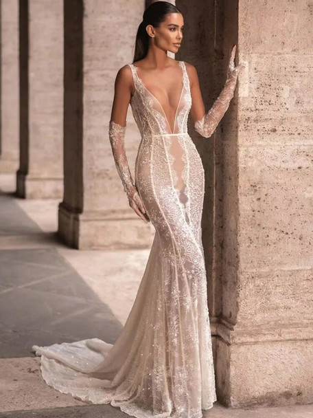 Sleeveless Pearl Beaded Maxi Dress