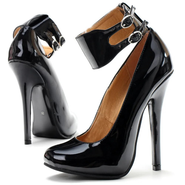 Ankle Strap 5" Fetish Pumps