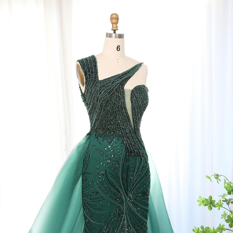 Grrly Grrls Emerald Mist One-Shoulder Gown by Grrly Grrls 