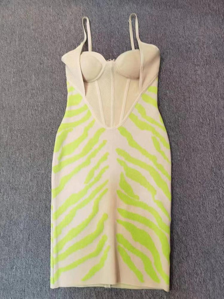Grrly Grrls Neon Safari Strappy Dress 
