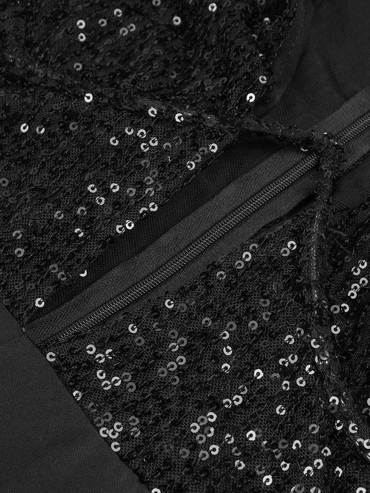 Grrly Grrls Black Opulence Feathered Jumpsuit 