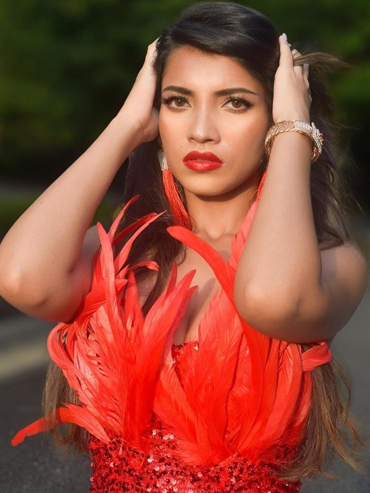 Grrly Grrls Fiery Feather Sequin Mini Dress 