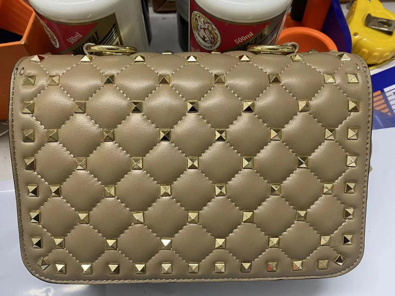 Grrly Grrls Sheepskin Rivet Chain Shoulder Bag 