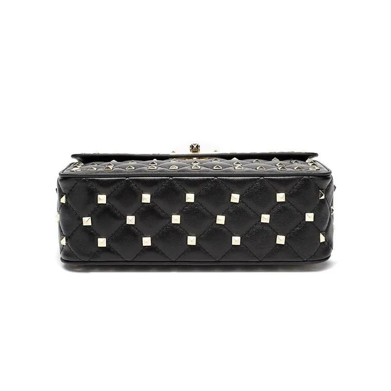 Grrly Grrls Sheepskin Rivet Chain Shoulder Bag 