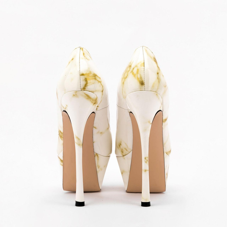 Grrly Grrls Prism Rise Patent Leather Platform Stilettos 