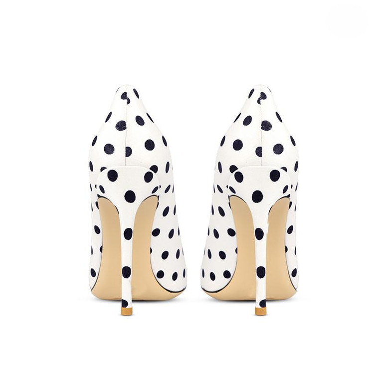 Grrly Grrls Polka Dot Pointed Toe Stilettos 