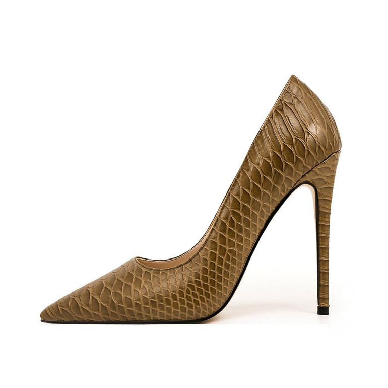 Grrly Grrls Serpent Glide Snake Pattern Stilettos 