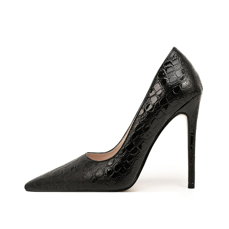 Grrly Grrls Serpent Glide Snake Pattern Stilettos 