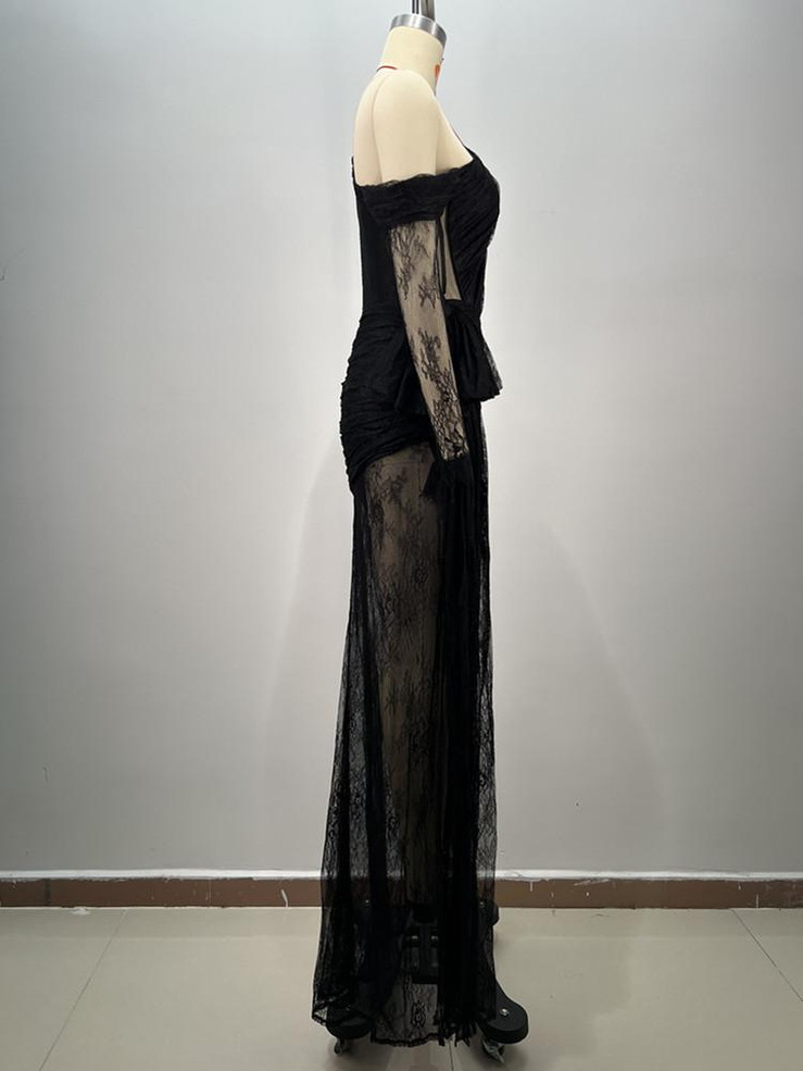  Enchanted Lace Cut-Out Gown 
