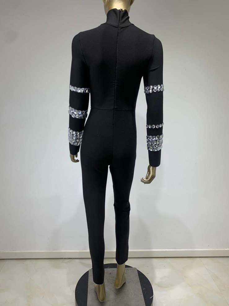 Grrly Grrls Celeste Noir Sparkle Jumpsuit 