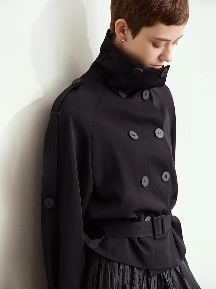 Grrly Grrls Chic Layers Short Trench 