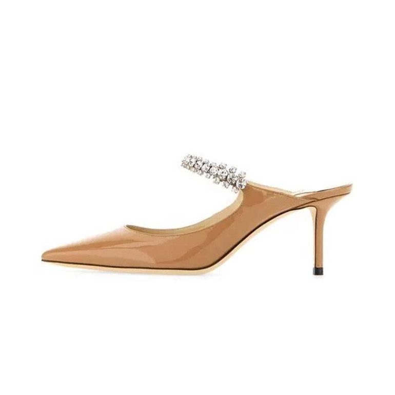 Grrly Grrls Crystal Shine Patent Mules 