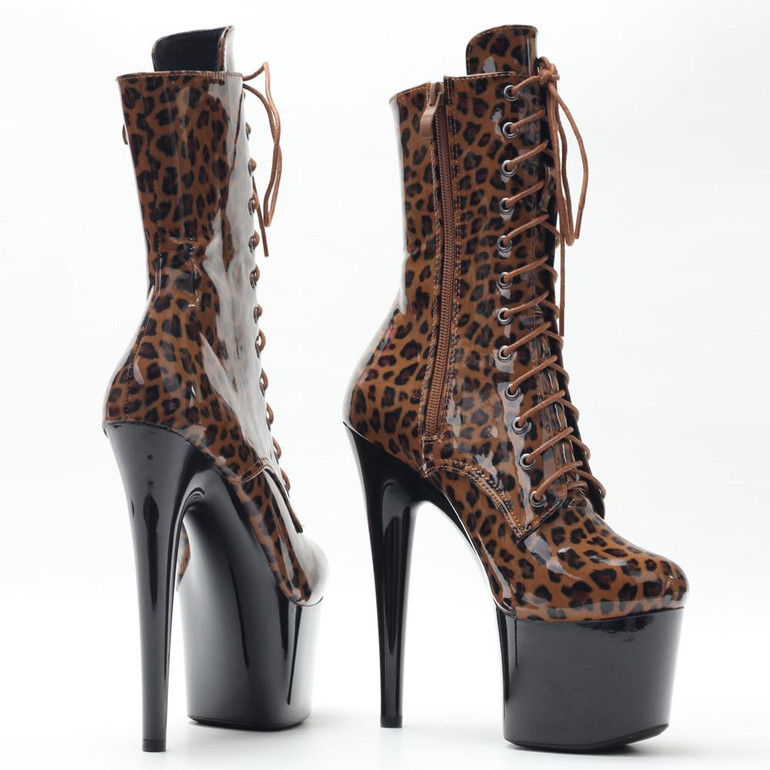 Grrly Grrls Feline Fierce Leopard Stiletto Boots 